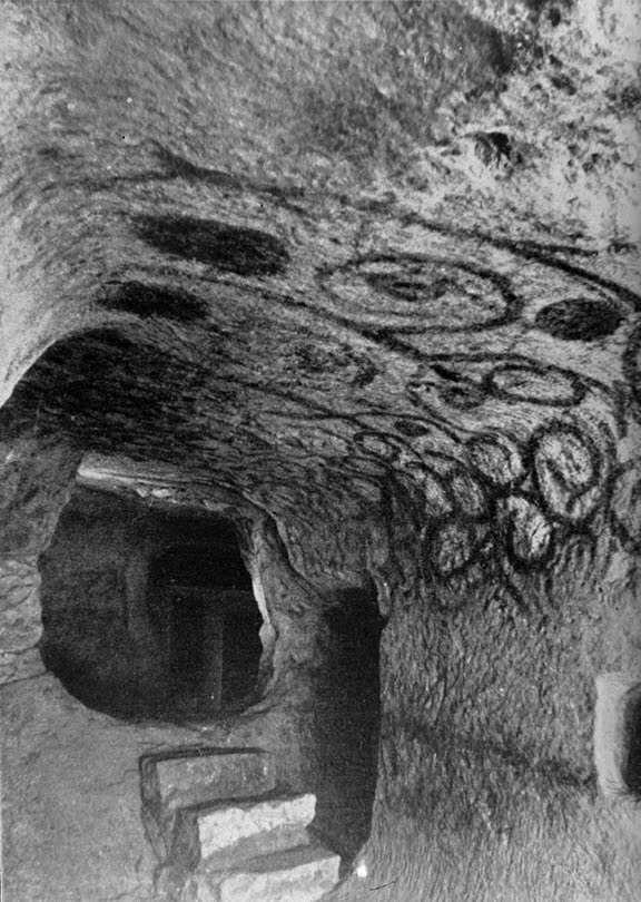 Ipogeo Hal Salflieni, Orakel mit roten Deckenspiralen