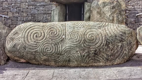 Newgrange entrance stone