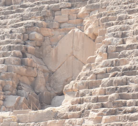 Entrance to Great Pyramid of Giza May 2015