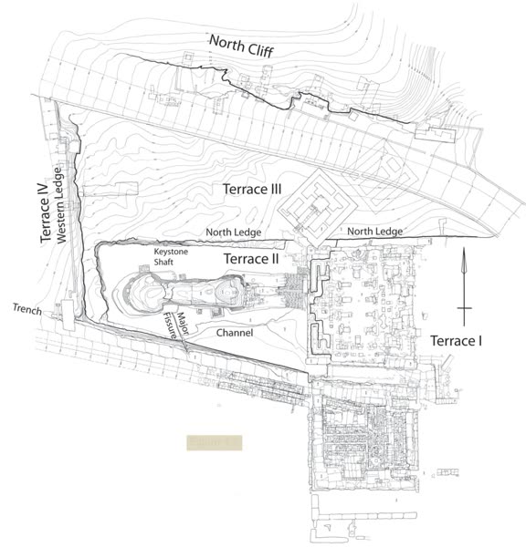 Fig. 4.2, map of the Sphinx amphitheater