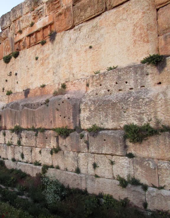 Temple of Jupiter, West wall, Trilithon, Baalbek 20702